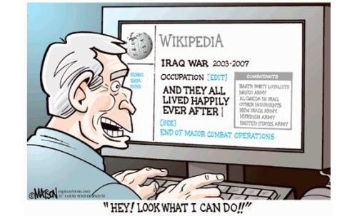 President Bush edits Wikipedia! Bush edits Wikipedia!