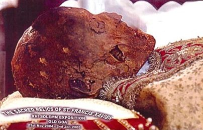 Scull of Francis Xavier