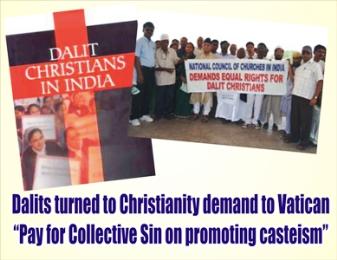 Dalit Christians demonstrate against caste discrimination in the Church