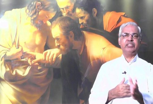 Fr. P.J. Lawrence Raj was Thomas Nagy's guide and informant in Mylapore. He misled Nagy with false stories about Ishwar Sharan and was responsible for the removal of carved temple stones from the church area. Fr. P.J. Lawrence Raj