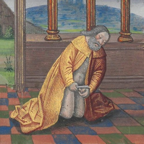 Abraham's covenant with Jehovah cost him the forfeiture of his foreskin. He is the model for Jews. Muslims take Muhammad as the model, who according to a Hadith was born without a foreskin. Self-circumcision of Abraham