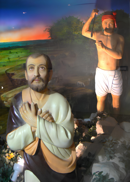 St. Thomas with Hindu assassin.
