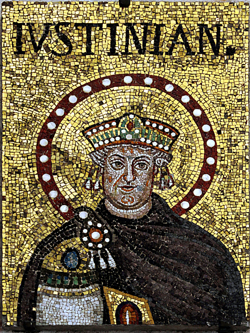 Christian Emperor Justinian I (482 CE – 14 Nov. 565 CE) Justinian I