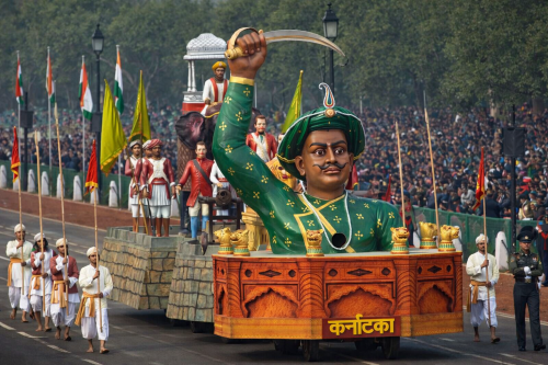 Karnataka Float, Republic Day Parade 2014, New Delhi.