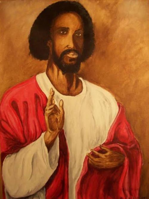 Black Jesus Painting